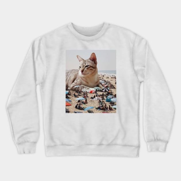 Beach Sit Crewneck Sweatshirt by mrmattmccarthy